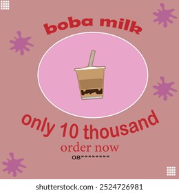 Boba milk poster only 10 thousand plain san.eps