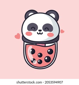 boba panda is cute   adorable