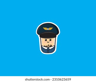 Boba Pilot Cute Icon Design