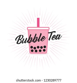 Boba Vector, Boba Illustration, Boba Drink, Bubble Tea, Tapioca Boba Asian Drink Beverage Icon Symbol Vector Illustration 