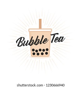 Boba Vector, Boba Illustration, Boba Drink, Bubble Tea, Tapioca Boba Asian Drink Beverage Icon Symbol Vector Illustration 