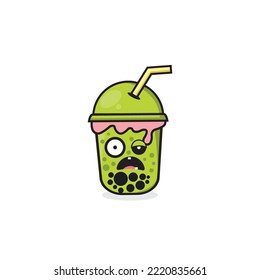 Boba Zombie Cute Kawaii Design