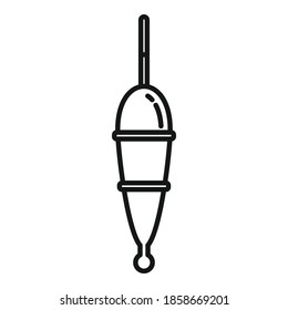 Bobber bait icon. Outline bobber bait vector icon for web design isolated on white background