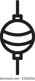 Bobber Fish Float Outline Icon