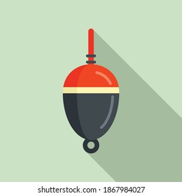 Bobber float icon. Flat illustration of bobber float vector icon for web design