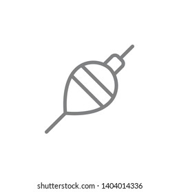 Icono de Bobber. Icono de vacaciones de playa. Icono de línea delgada para el diseño y desarrollo de sitios web, desarrollo de aplicaciones. Icono de Premium