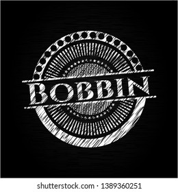 Bobbin with chalkboard texture. Vector Illustration. Detailed.