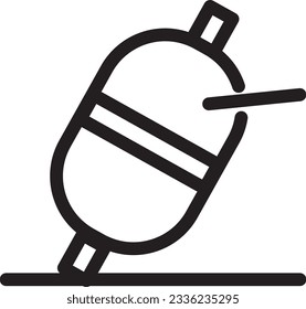 Bobbin Coil Fishing Outline Icon
