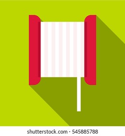 Bobbin icon. Flat illustration of bobbin vector icon for web