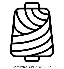 Bobbin Thread Concept, Tailor and Dressmaker Stitching String Reel Vector Icon design
