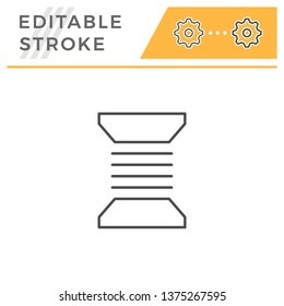 Bobbin thread line icon