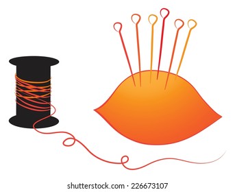 bobbin thread for sewing pins