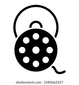 Bobbin Vector Glyph Icon Vector Design