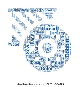 bobbin word cloud. tag cloud about bobbin