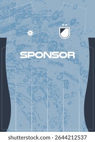 Bobbles Water Blue Pattern Football Jersey Sublimation Print