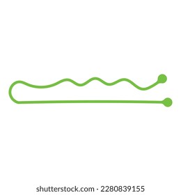 Bobby hair pin icon. Hair pin vector illustration isolated on white background.