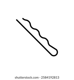 Bobby pin icon Art design illustration