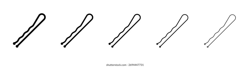 Bobby pin icono diseño, logotipo, App, interfaz de usuario. Ilustración vectorial, EPS