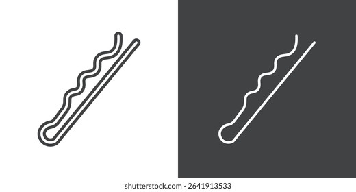 bobby pin icon symbol illustration logo
