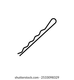 Bobby Pin, Vektorsymbol. Isoliertes Symbol. EPS10