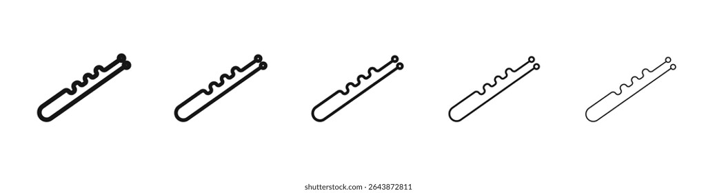 bobby pins icon black and white vector sign