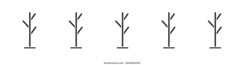 ícone de pinos do bobby símbolo do vetor de ilustração de contorno