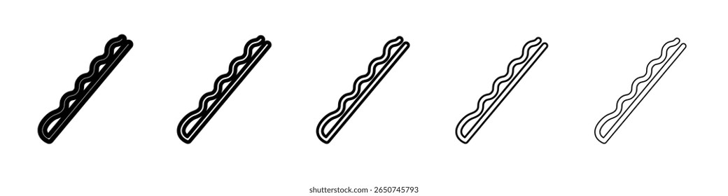 ícone de pinos bobby símbolo de contorno de vetor ou ilustração