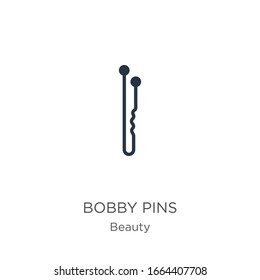 Bobby pins icon vector. Trendy flat bobby pins icon from beauty collection isolated on white background. Vector illustration can be used for web and mobile graphic design, logo, eps10