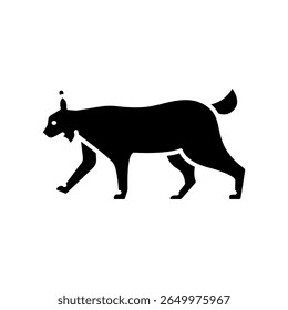 ícone de lingote preto para projetos digitais e de impressão. Animais norte-americanos. Ícones mínimos de limpeza para aplicativos e sites. Ícones simples modernos para UI UX e branding