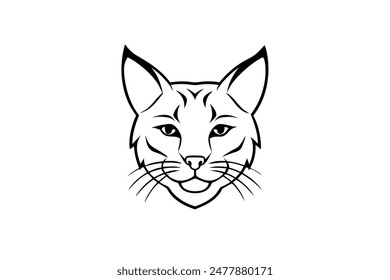 Bobcat Face Logo Side View