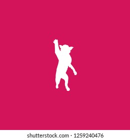 bobcat icon vector. bobcat sign on pink background. bobcat icon for web and app