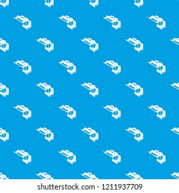 Bobcat machine pattern vector seamless blue repeat for any use