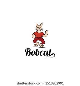 Bobcat vector design is strong and attractive