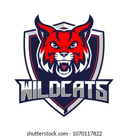 Bobcats Or Wild Cats For Sport Team Vector Logo Template