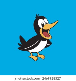 Bobolink bird laughs icon vector Illustration
