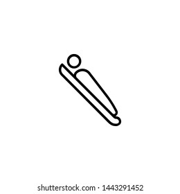 bobsled icon sign signifier vector