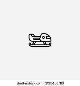 Bobsled Symbol, Vektorsymbol, Symbol, Logo-Illustration für Web und Mobile