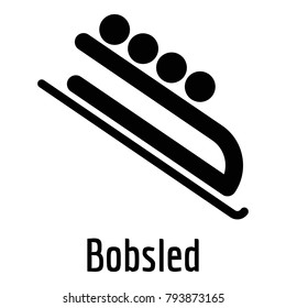 Bobsled icon. Simple illustration of bobsled vector icon for web.