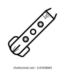 Bobsled icon vector