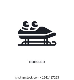 bobsled isolated icon. simple element illustration from winter concept icons. bobsled editable logo sign symbol design on white background. can be use for web and mobile