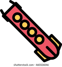 bobsled outline icon