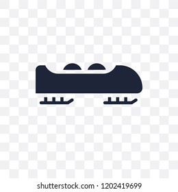 Bobsled transparent icon. Bobsled symbol design from Winter collection. Simple element vector illustration on transparent background.