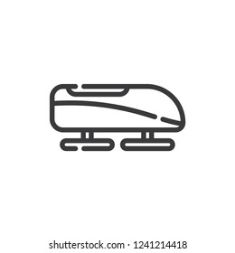 Bobsled vector icon