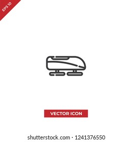 Bobsled vector icon