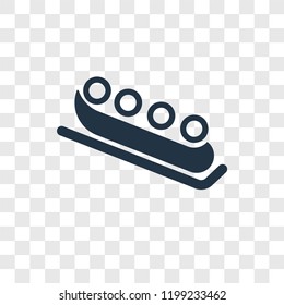 Bobsled vector icon isolated on transparent background, Bobsled transparency logo concept