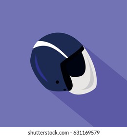 Bobsleigh helmet Vector illustration