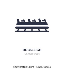 bobsleigh icon on white background. Simple element illustration from Transport concept. bobsleigh sign icon symbol design.