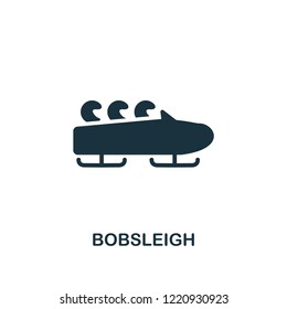 Bobsleigh icon. Premium style design from winter sports collection. UX and UI. Pixel perfect bobsleigh icon for web design, apps, software, printing usage.