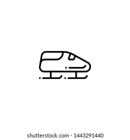 bobsleigh icon sign signifier vector