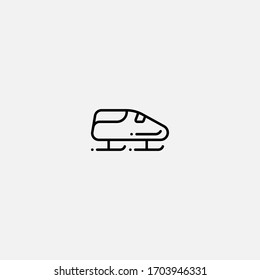 bobsleigh icon vector illustrator sign